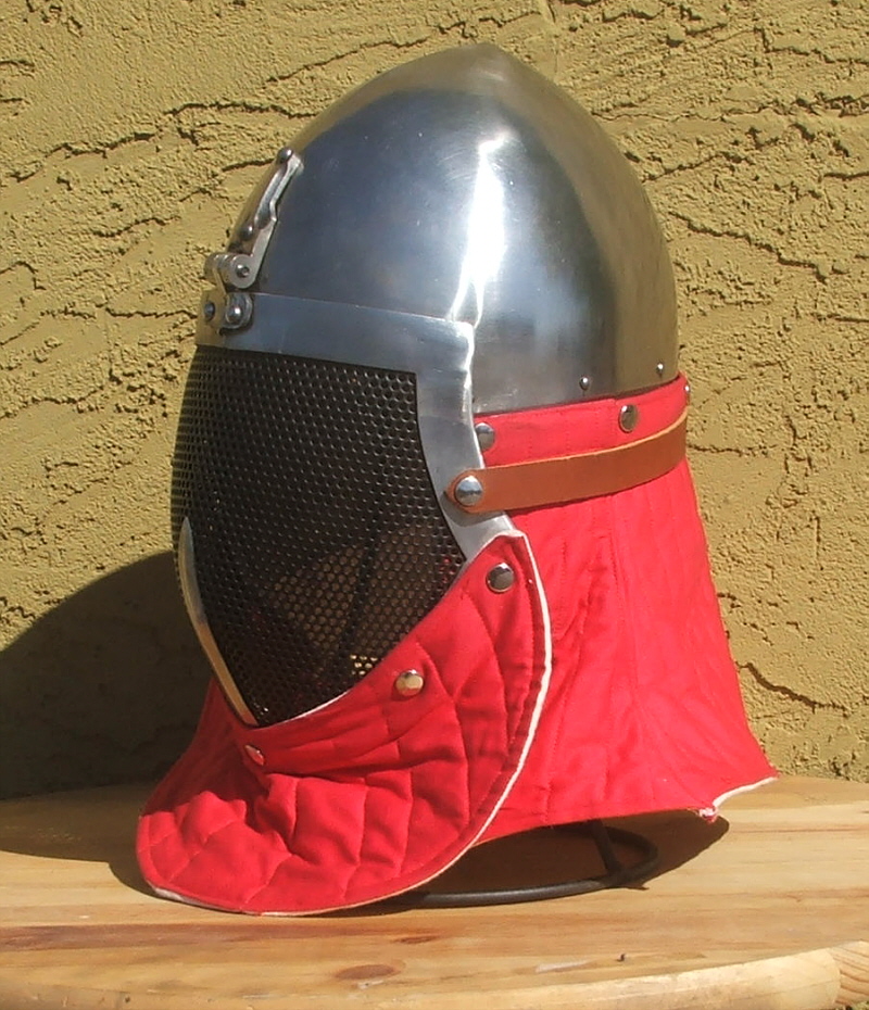 Fiore Sparring Helmet, Mild Steel, Medium - Click Image to Close