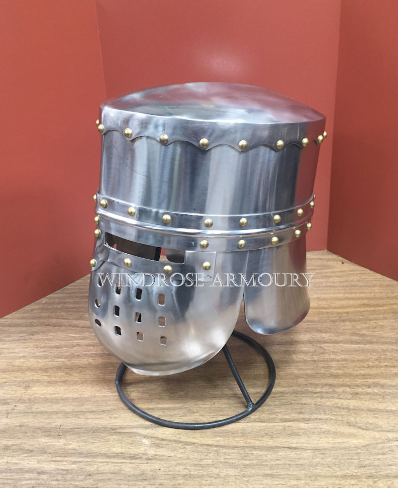 Crusader Casque, Stainless Steel, Large