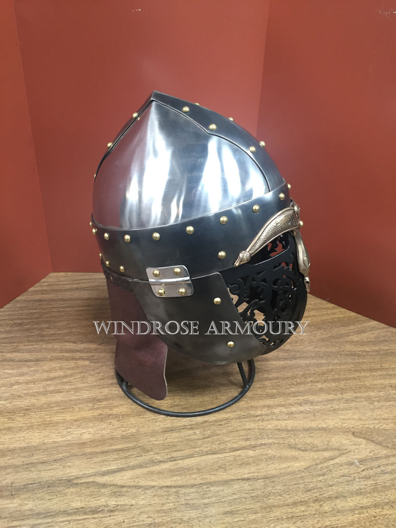 Varangian Helmet, Stainless Steel, Medium - Click Image to Close