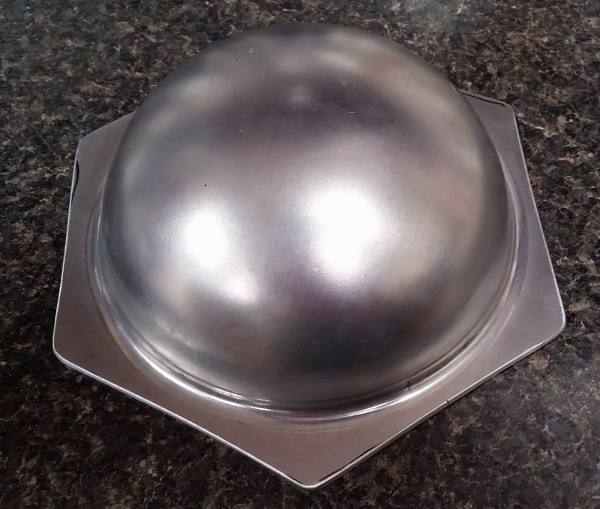 Shield Boss, 7" - Stainless Steel - Click Image to Close