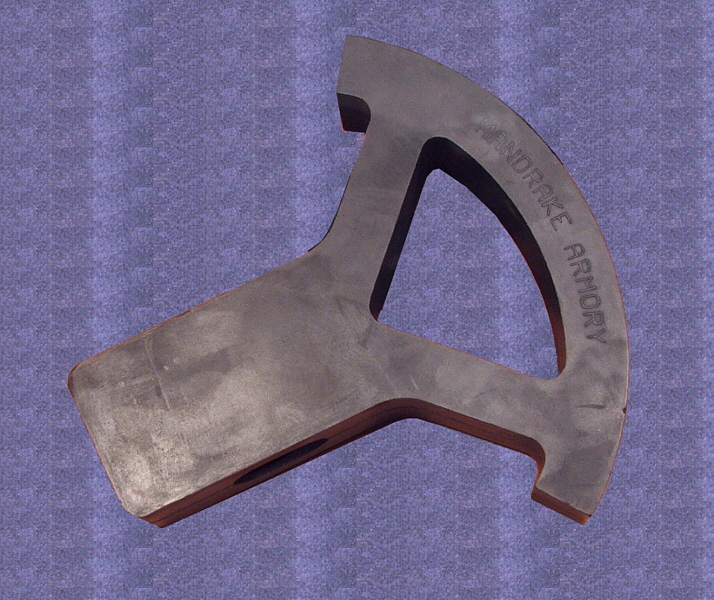 Rubber Axe Head, Single Handed - Click Image to Close